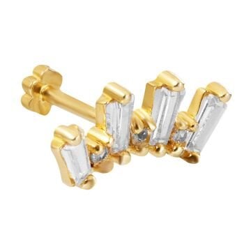 Yay Figürlü Baget Çok Taşlı Piercing