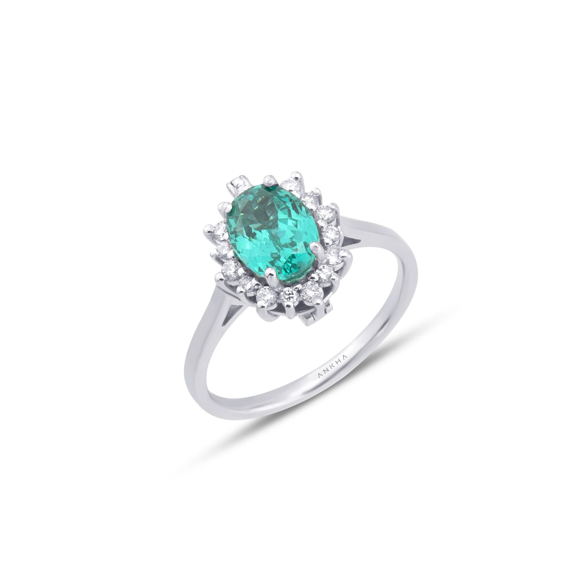 Glass Tourmaline Taşlı Dönüştürülebilir Kolye - Yüzük